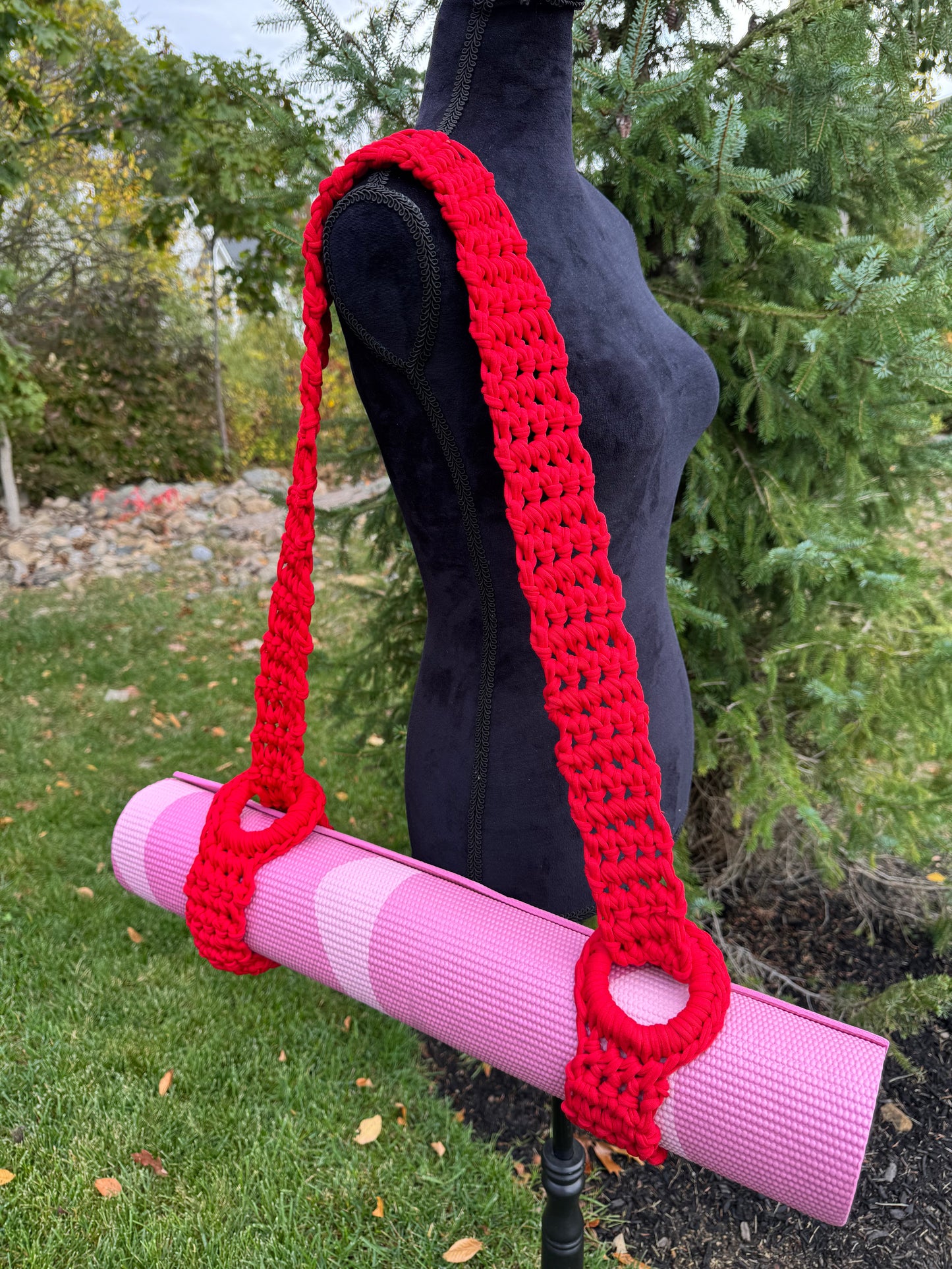 Crochet Kit: Adjustable Yoga Mat Strap - Choice of Color