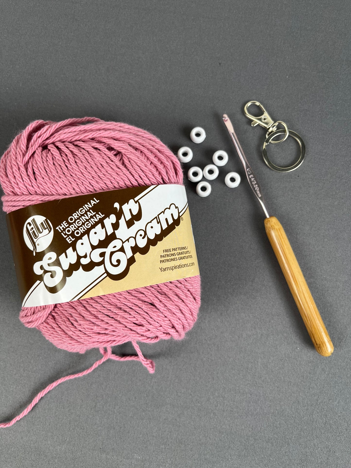 Fidget Keychain with Beads Crochet Pattern