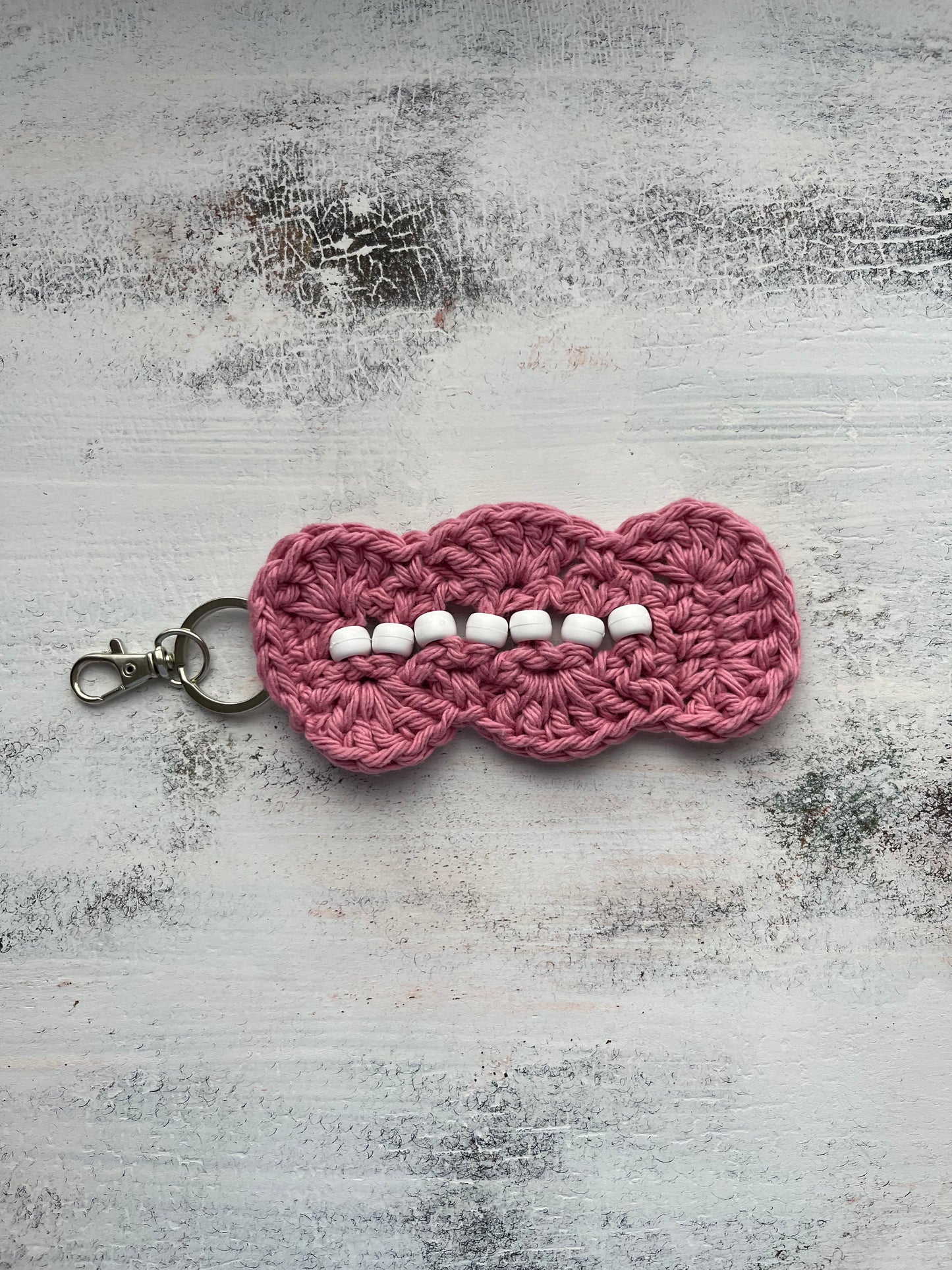 Fidget Keychain with Beads Crochet Pattern