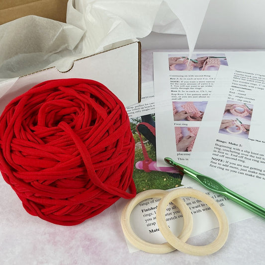 Crochet Kit: Adjustable Yoga Mat Strap - Choice of Color