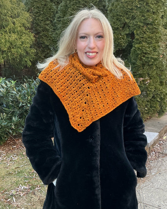 Brocatelle Bandana Cowl Crochet Pattern