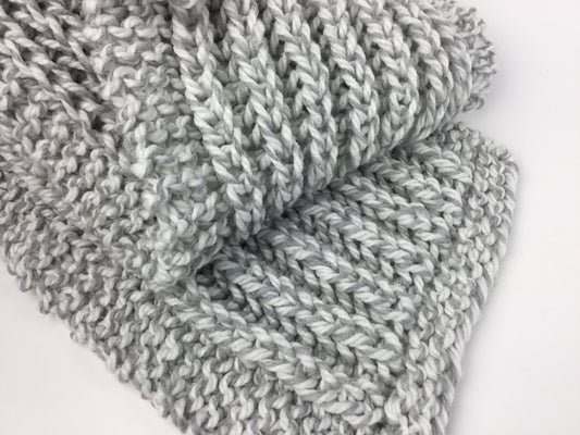 Fisherman's Rib Knit Scarf Pattern for Beginners