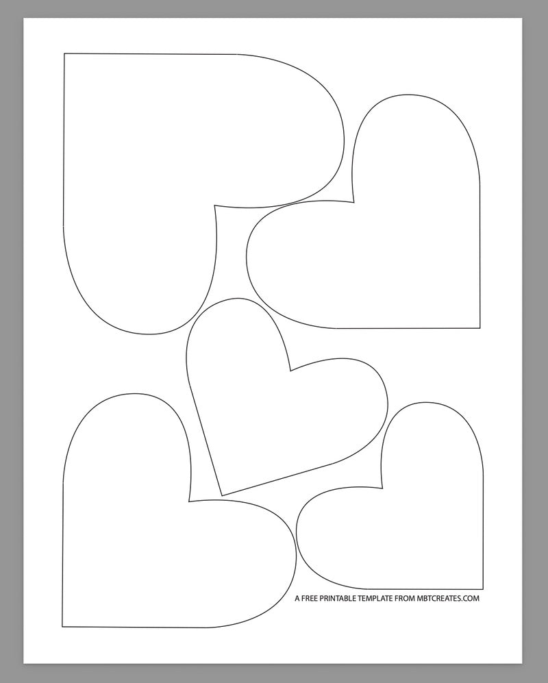 Free Hearts Downloadable Template