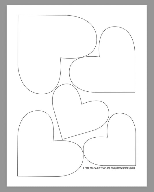 Free Hearts Downloadable Template